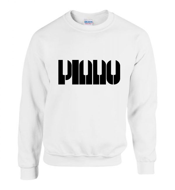 Piano zongora zongorista Fehér Férfi Pulóver