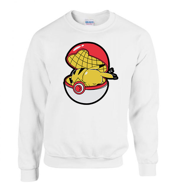 pokemon pikachu Fehér Férfi Pulóver