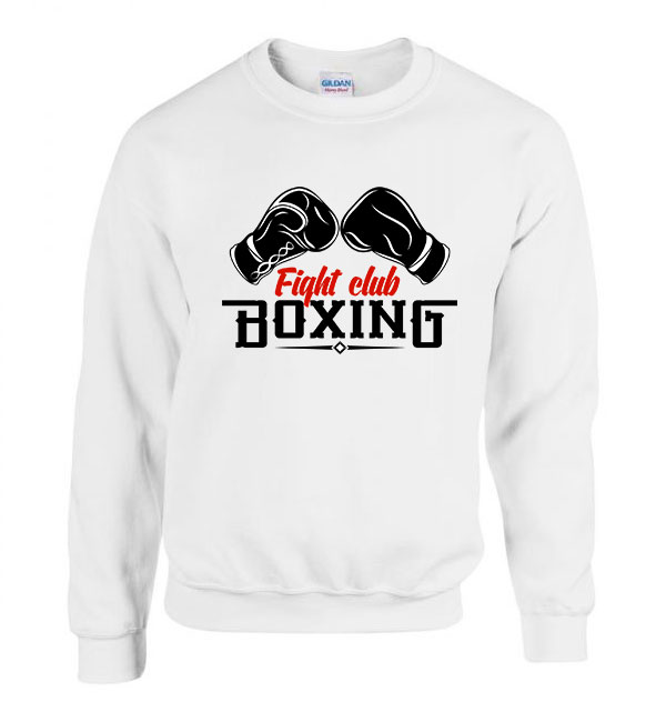 box boxing Fehér Férfi Pulóver