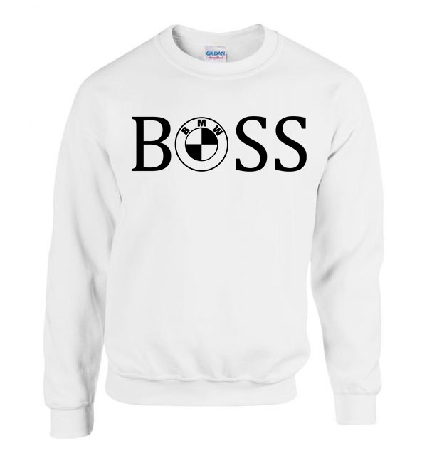 boss bmw Fehér Férfi Pulóver