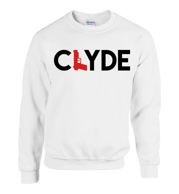 Bonnie és Clyde Fehér Férfi Pulóver