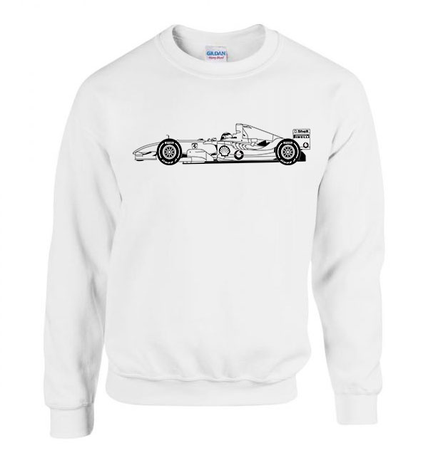 forma 1 f1 formula 1 Fehér Férfi Pulóver