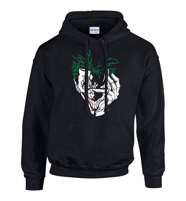 Joker Fekete Férfi Kapucnis Pulóver