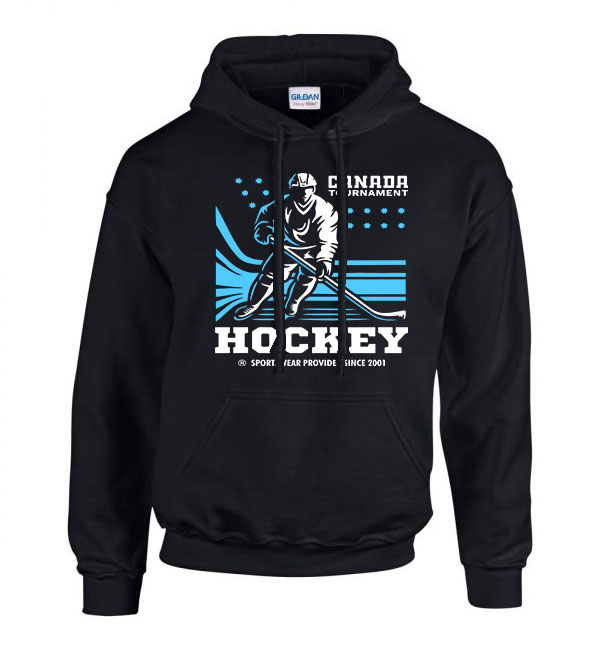 hockey hoki Fekete Férfi Kapucnis Pulóver