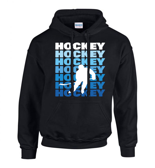 hockey hokis Fekete Férfi Kapucnis Pulóver
