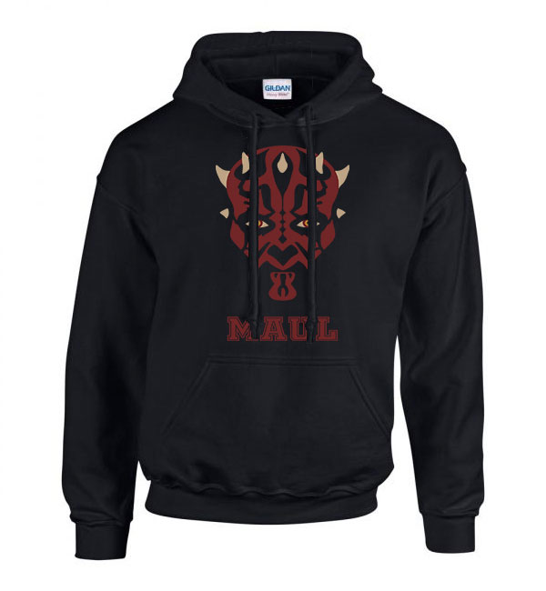 darth maul star wars Fekete Férfi Kapucnis Pulóver