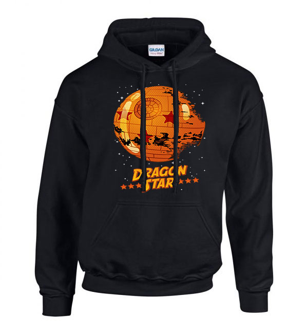 Dragon ball Fekete Férfi Kapucnis Pulóver