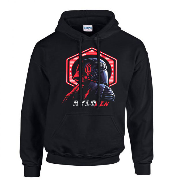 kylo ren star wars Fekete Férfi Kapucnis Pulóver