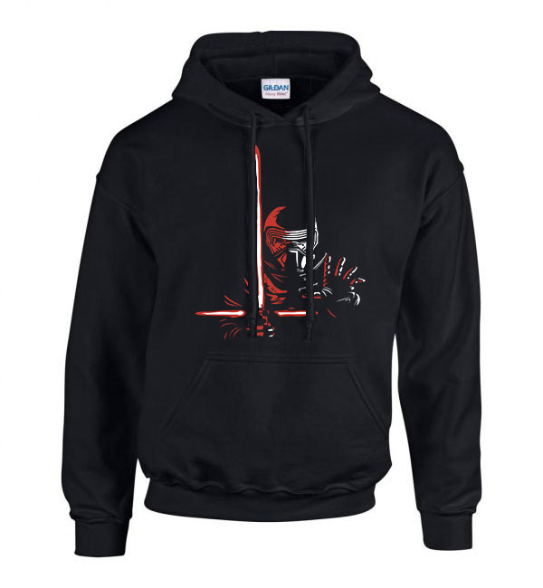 kylo ren star wars Fekete Férfi Kapucnis Pulóver