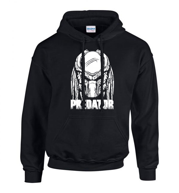 Predator Fekete Férfi Kapucnis Pulóver