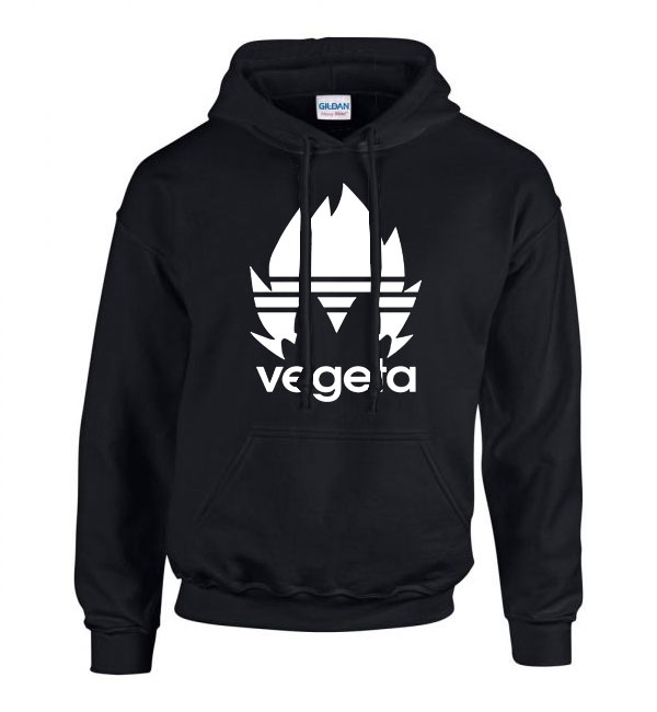 vegeta dragon ball Fekete Férfi Kapucnis Pulóver