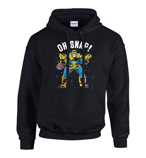 thanos avengers Fekete Férfi Kapucnis Pulóver