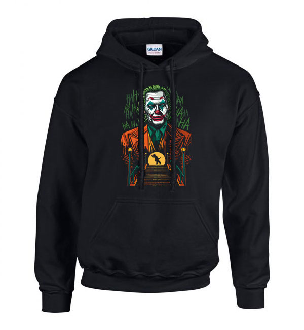 joker Fekete Férfi Kapucnis Pulóver