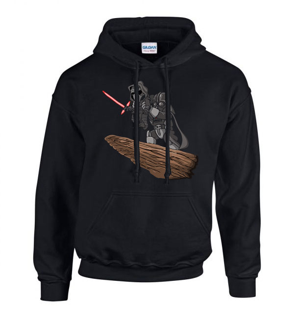 star wars kylo ren darth vader Fekete Férfi Kapucnis Pulóver