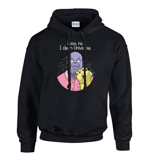 consuela thanos family guy Fekete Férfi Kapucnis Pulóver