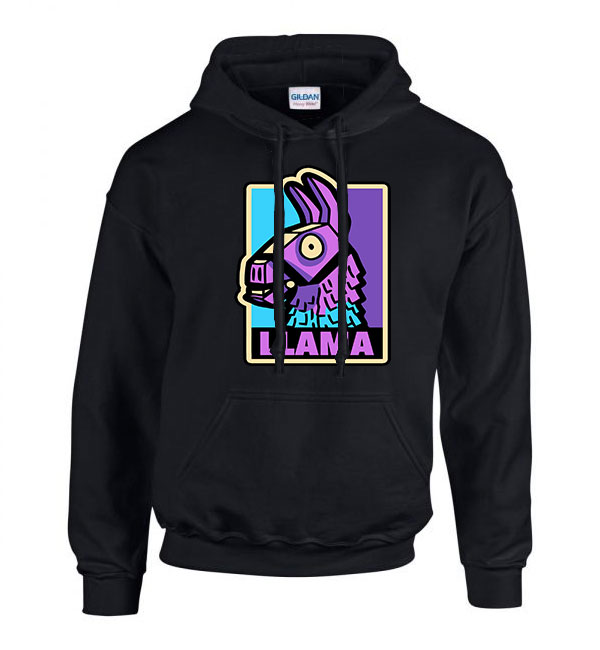 fortnite loot láma Fekete Férfi Kapucnis Pulóver