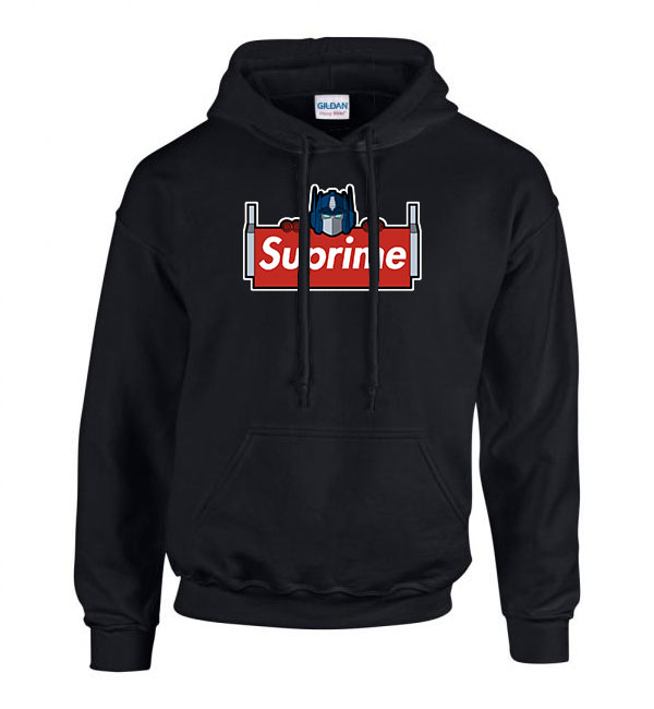optimus prime Fekete Férfi Kapucnis Pulóver