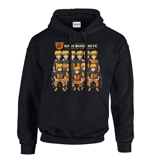 naruto Fekete Férfi Kapucnis Pulóver