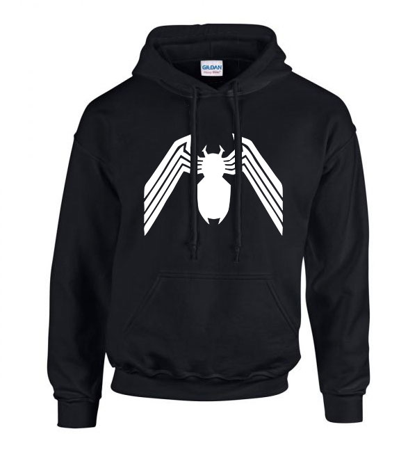pókember spider man spider chest Fekete Férfi Kapucnis Pulóver
