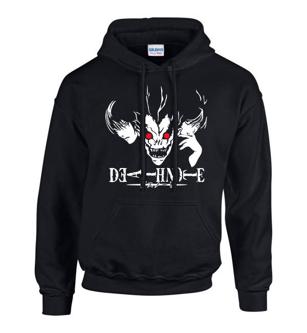death note halál lista Fekete Férfi Kapucnis Pulóver