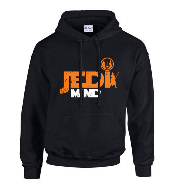 star wars jedi Fekete Férfi Kapucnis Pulóver