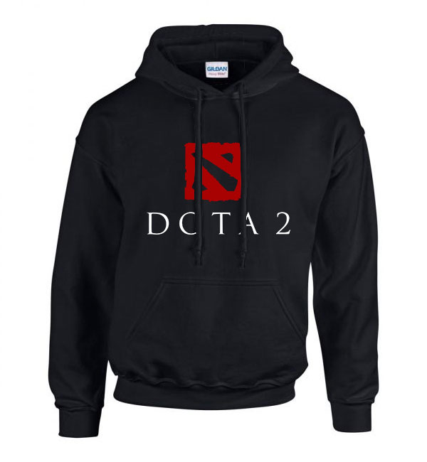 dota 2 Fekete Férfi Kapucnis Pulóver
