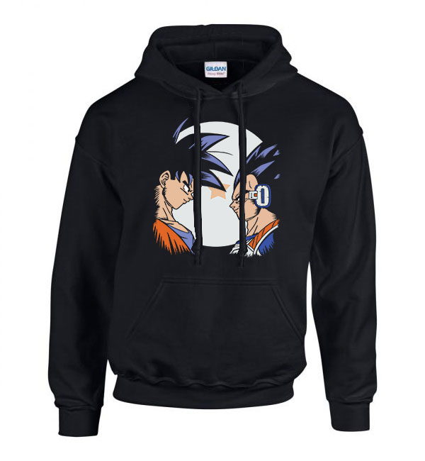 son goku dragon ball Fekete Férfi Kapucnis Pulóver
