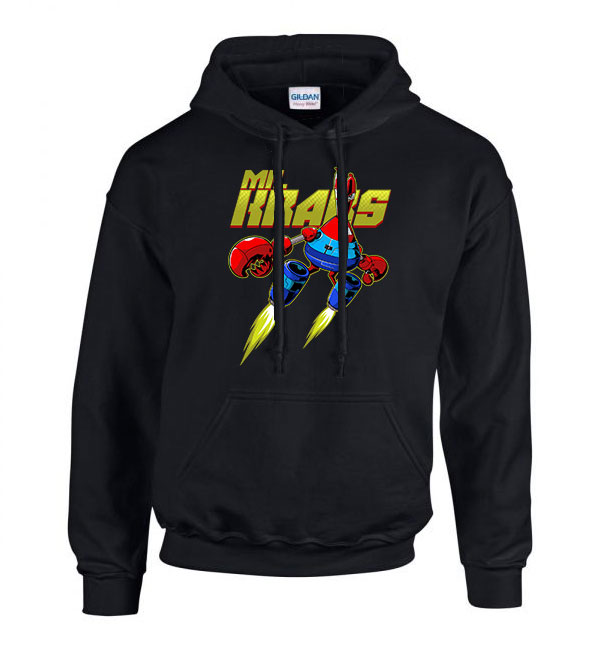 mr krabs rák úr spongya bob Fekete Férfi Kapucnis Pulóver