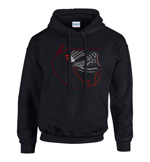 kylo ren star wars Fekete Férfi Kapucnis Pulóver