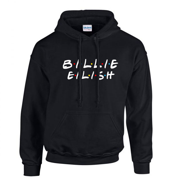 billie eilish Fekete Férfi Kapucnis Pulóver