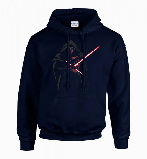 kylo ren star wars Sötétkék Férfi Kapucnis Pulóver