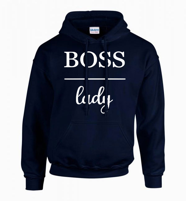 boss lady Sötétkék Férfi Kapucnis Pulóver
