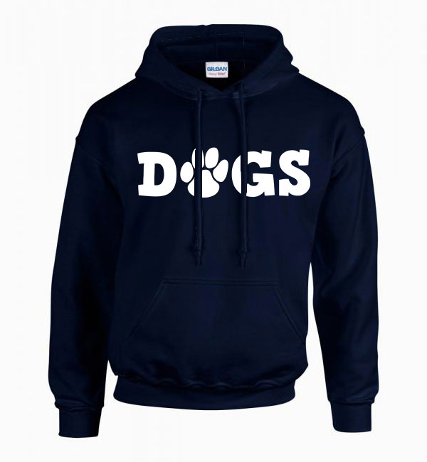 kutya kutyás dogs Sötétkék Férfi Kapucnis Pulóver