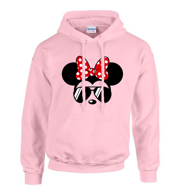 Minnie Egér Rózsaszín Férfi Kapucnis Pulóver