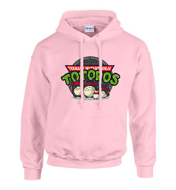 totoro totoros Rózsaszín Férfi Kapucnis Pulóver