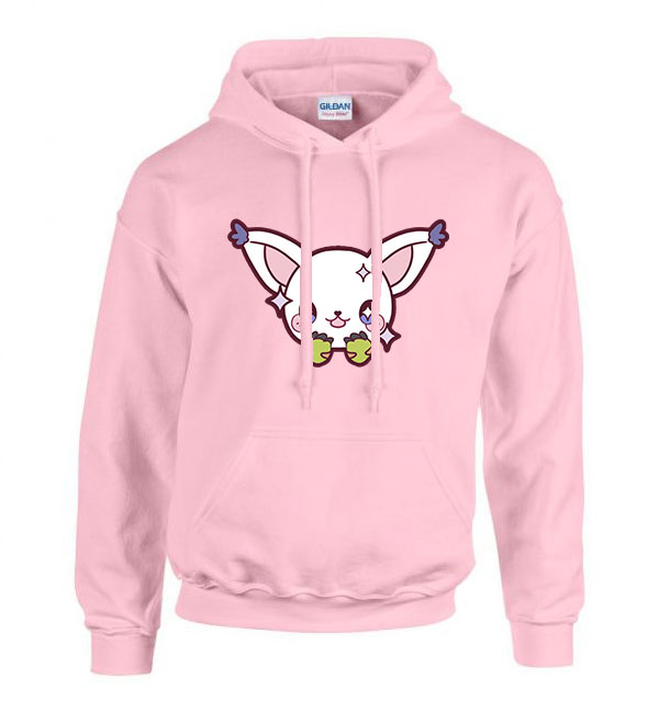 digimon gatomon Rózsaszín Férfi Kapucnis Pulóver