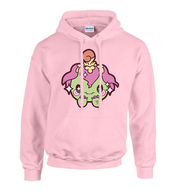 palmon digimon Rózsaszín Férfi Kapucnis Pulóver