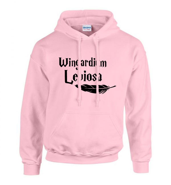 harry potter wingardium leviosa Rózsaszín Férfi Kapucnis Pulóver