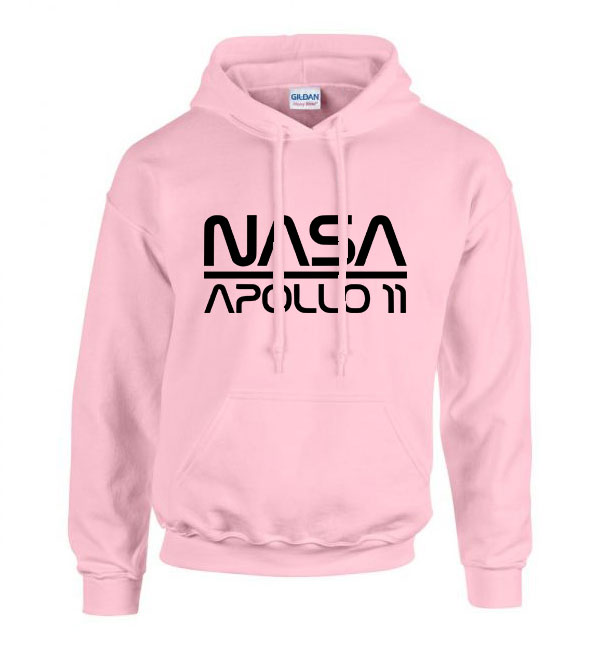nasa apollo 11 Rózsaszín Férfi Kapucnis Pulóver