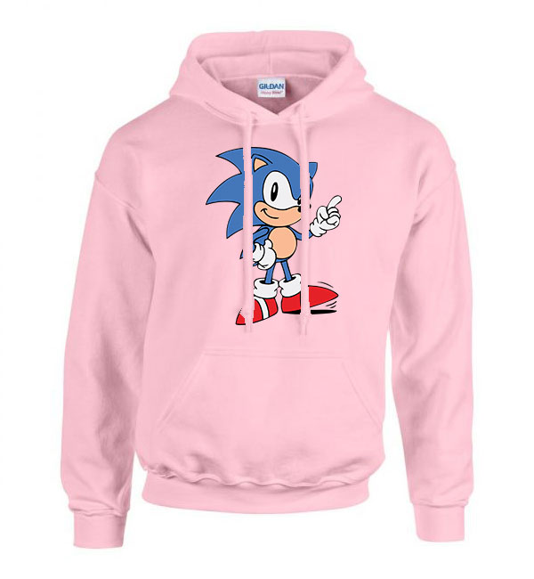 sonic Rózsaszín Férfi Kapucnis Pulóver