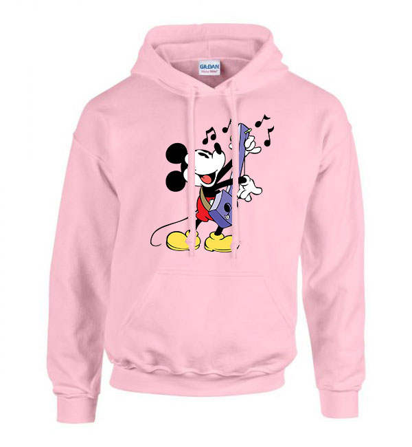mickey egér Rózsaszín Férfi Kapucnis Pulóver