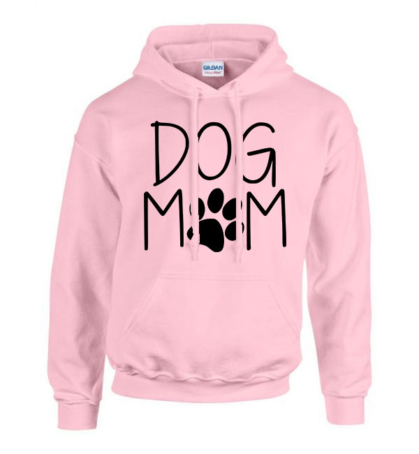dog mom kutya kutyás Rózsaszín Férfi Kapucnis Pulóver