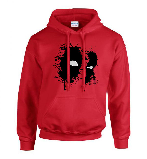 deadpool Piros Férfi Kapucnis Pulóver