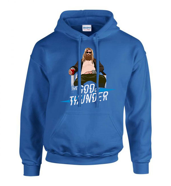 Thor Avengers Bosszúállók Kék Férfi Kapucnis Pulóver