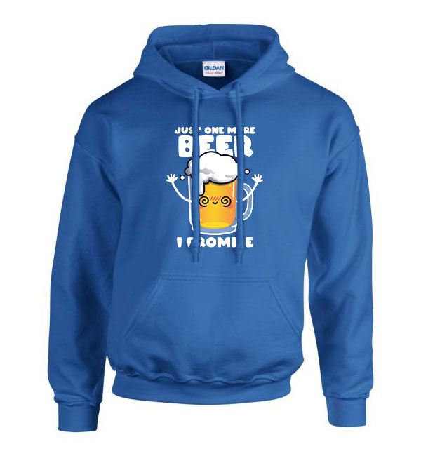 sör alkohol humor Kék Férfi Kapucnis Pulóver