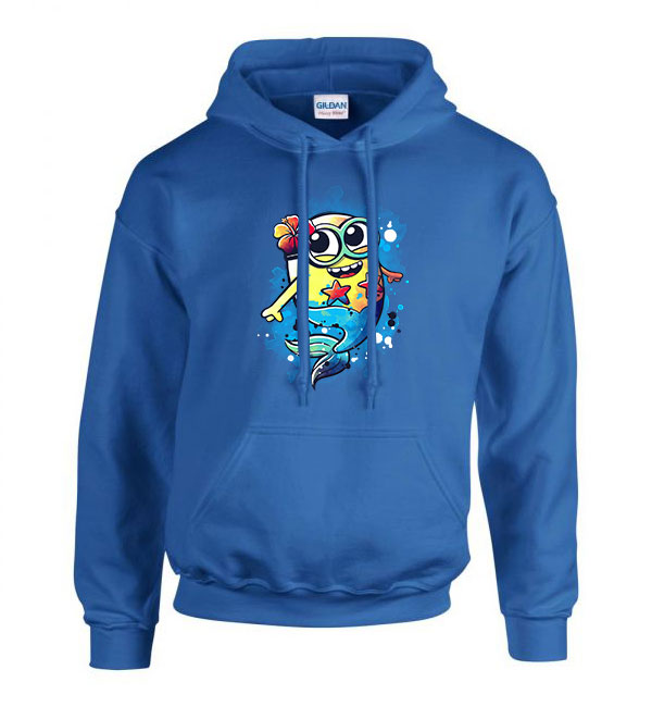 minions minyonok Kék Férfi Kapucnis Pulóver