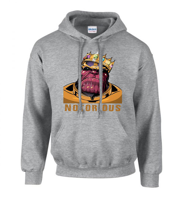 thanos Sportszürke Férfi Kapucnis Pulóver