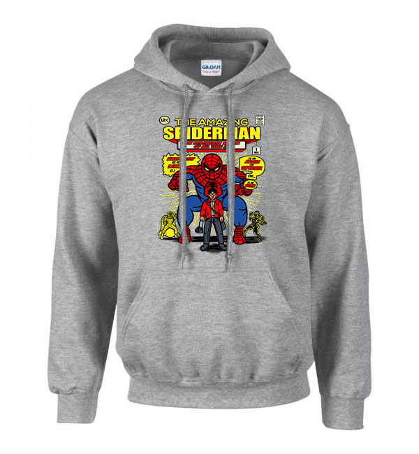 Amazing Spider Man pókember Sportszürke Férfi Kapucnis Pulóver