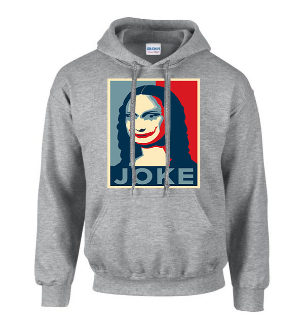 joker joke Sportszürke Férfi Kapucnis Pulóver