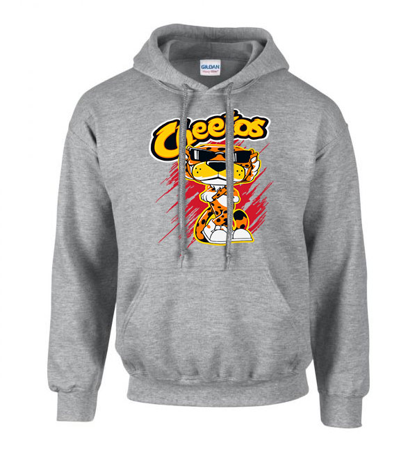 Cheetos chips Sportszürke Férfi Kapucnis Pulóver